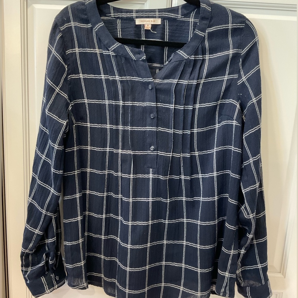 Skies Are Blue light plaid shirt